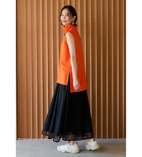 RANAN（ラナン）の「スリーブレスハイネックプルオーバー（カットソー）」｜詳細画像