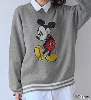 BELLUNA（ベルーナ）の「＜Ｄｉｓｎｅｙ＞【ミッキー】ジャカードゆったりセーター（ニット・セーター）」｜詳細画像