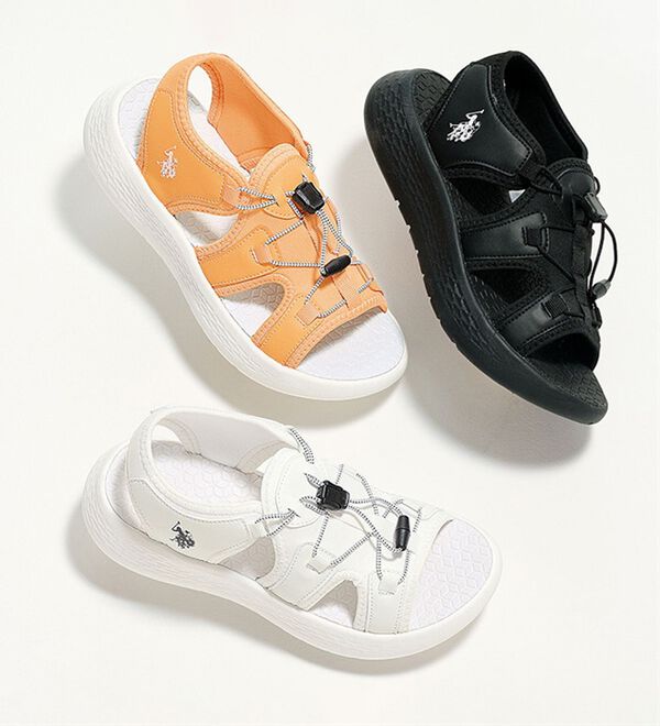 RANAN（ラナン）の「＜Ｕ．Ｓ．ＰＯＬＯ　ＡＳＳＮ．（ユーエス　ポロ　アッスン）＞超軽量！幅広レースアップスポーツサンダル（サンダル・ミュール）」｜詳細画像