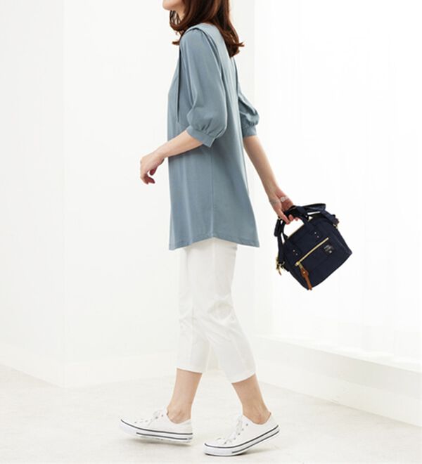 BELLUNA（ベルーナ）の「汗ジミ対策！ギャザー使いチュニック（チュニック）」｜詳細画像