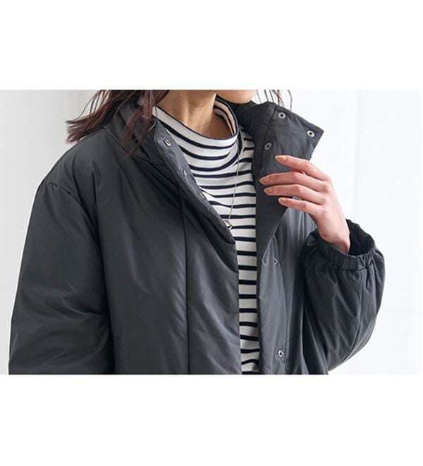 BELLUNA（ベルーナ）の「吸湿発熱ハイネックプルオーバー（カットソー）」｜詳細画像