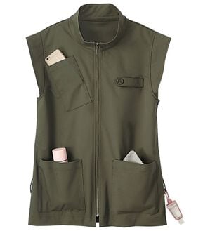 BELLUNA（ベルーナ）の「はっ水！多ポケットデザインカジュアルベスト（ベスト）」｜カーキ