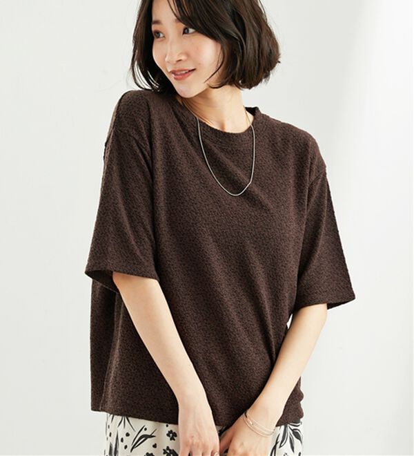 BELLUNA（ベルーナ）の「ジャカード素材プルオーバー（カットソー）」｜詳細画像