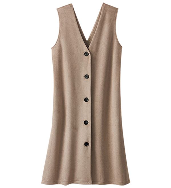 BELLUNA（ベルーナ）の「スエード調素材３ｗａｙジャンパードレス（ジャンパースカート）」｜詳細画像