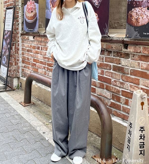 GeeRA（ジーラ）の「FIRSTMOOD別注【ＹＡＬＥ】裏起毛オーバーサイズスキッパースウェット（トレーナー・スウェット）」｜詳細画像