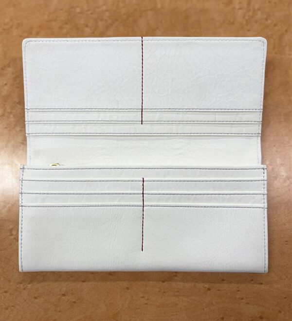 「本物を使ったベースボール長財布（メンズ財布・パスケース）」｜詳細画像