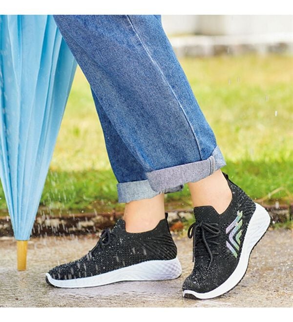 BELLUNA（ベルーナ）の「サイドポイント軽量ニットスニーカー（スニーカー）」｜詳細画像