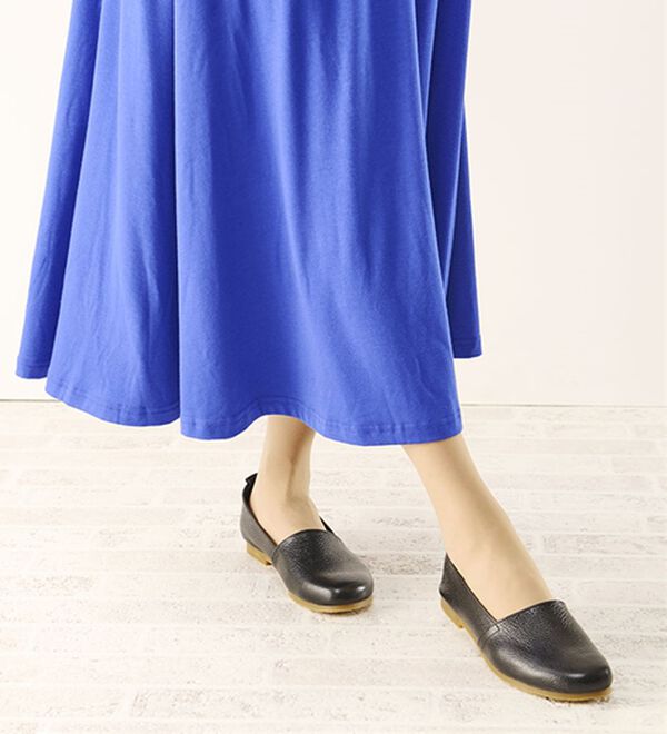 ルフラン（ルフラン）の「やわらかレザーの４Ｅはだしシューズ（ローファー）」｜詳細画像