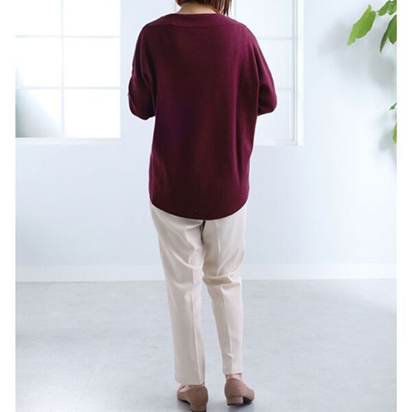 BELLUNA（ベルーナ）の「衿デザインニットプルオーバー（チュニック）」｜詳細画像