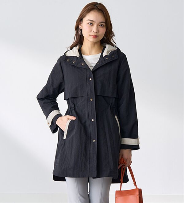 BELLUNA（ベルーナ）の「おしゃれの主役！蓄熱中わたベスト付配色コート（ハーフコート）」｜詳細画像