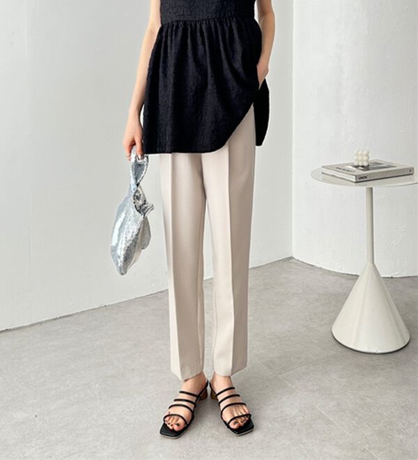 GeeRA（ジーラ）の「美脚きれい魅せ！テーパードパンツ（フルレングスパンツ）」｜詳細画像