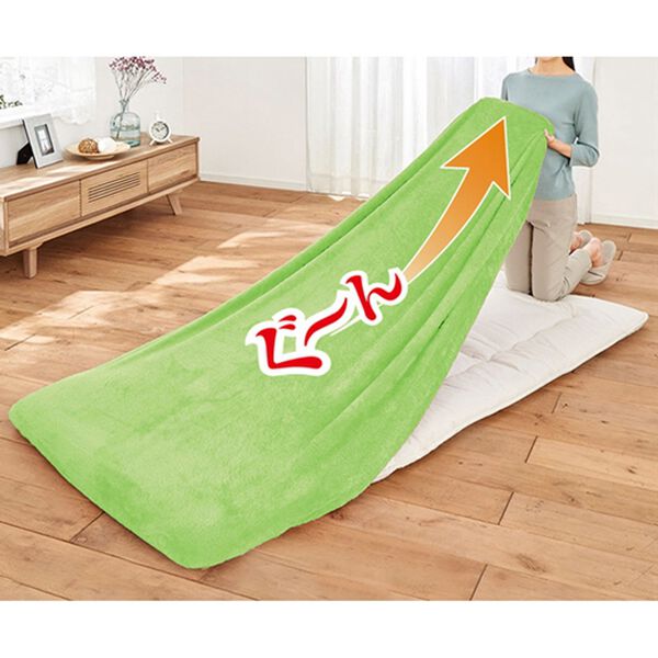 「ぐーんと伸びてぴったりフィットあったかシーツ（敷布団カバー・シーツ）」｜詳細画像