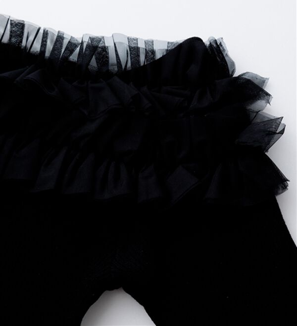 RANAN（ラナン）の「チュールフリルオフショルニット（ニット・セーター）」｜詳細画像