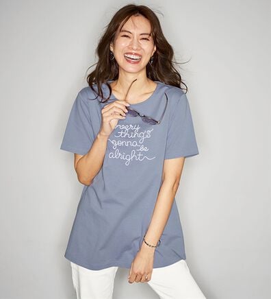 BELLUNA（ベルーナ）の「一枚で着映えるデコラＴ（Tシャツ）」