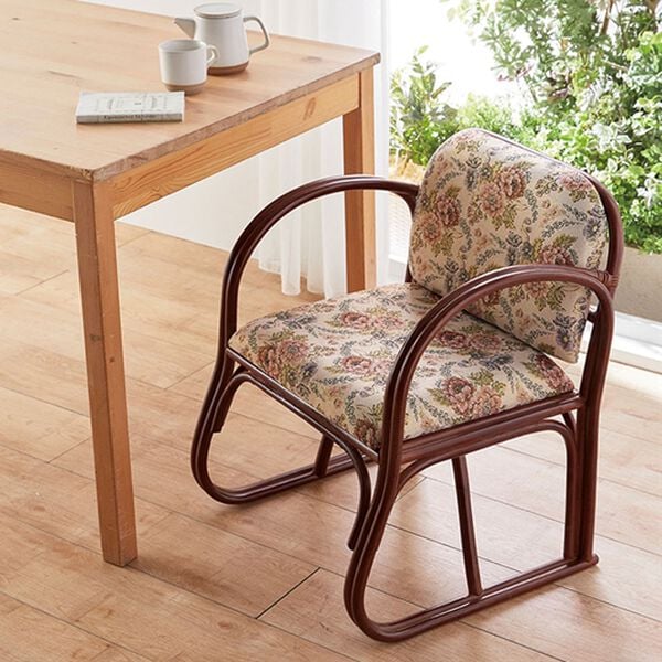 「籐固定式座椅子（椅子・チェア・スツール）」｜詳細画像