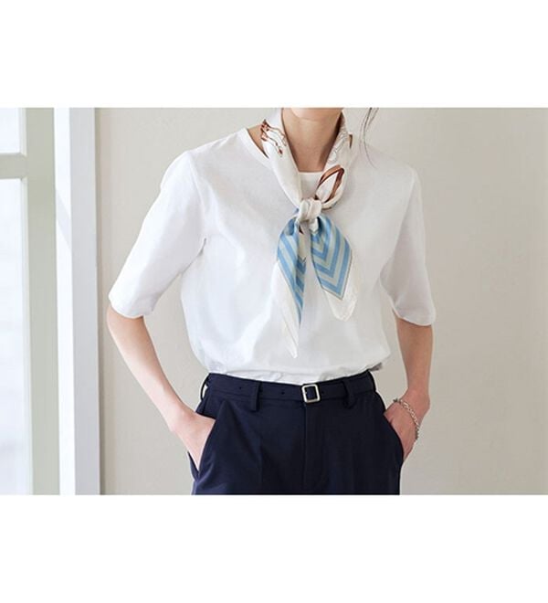 BELLUNA（ベルーナ）の「綿１００％抗菌防臭汗ジミ対策プルオーバー（カットソー）」｜詳細画像