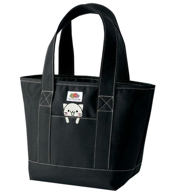 BELLUNA（ベルーナ）の「＜べるーにゃ&times;フルーツオブザルーム＞ポケット付ひょっこりミニトートバッグ（トートバッグ）」｜詳細画像