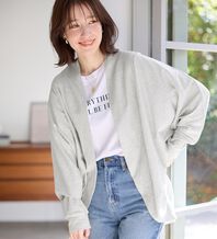 Viola e Viola（ヴィオラ エ ヴィオラ）の「【５つの機能付】ＵＶ対策に！ひんやり　ゆるドルマンカーディガン（ニットカーディガン）」