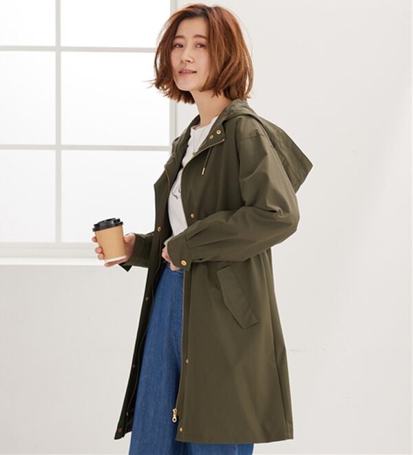 BELLUNA（ベルーナ）の「【新色追加】防風＆はっ水加工マウンテンパーカー（ハーフコート）」｜詳細画像