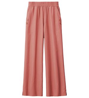 ルフラン（ルフラン）の「アイロンいらずの軽快パンツ（ワイドパンツ・ガウチョ）」｜ピンク