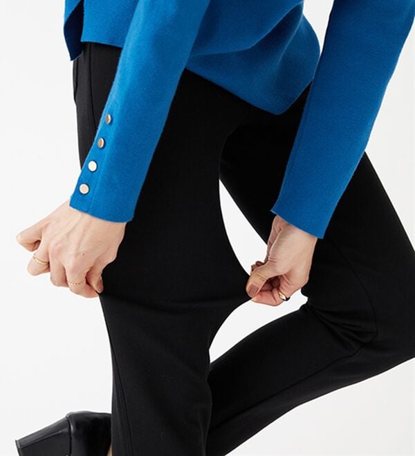 BELLUNA（ベルーナ）の「マシュマロみたいな裏ベロアなめらかストレッチパンツ（フルレングスパンツ）」｜詳細画像