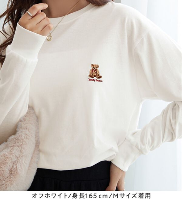 Viola e Viola（ヴィオラ エ ヴィオラ）の「【テディベア】ロンＴ（カットソー）」｜詳細画像