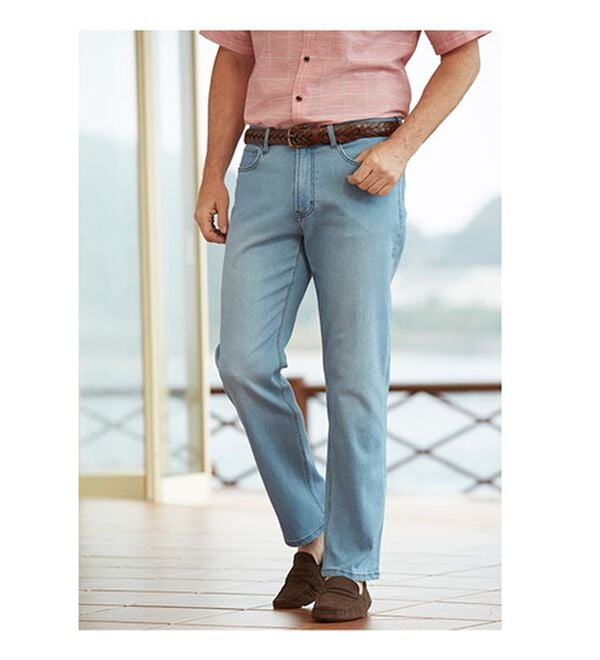 「【３本組】定番！柔らかラクラクジーンズ（メンズデニムパンツ）」｜詳細画像