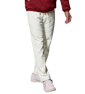「＜ルコックスポルティフ＞裏フリース防風ストレッチボンディングパンツ（メンズフルレングスパンツ）」｜ホワイト