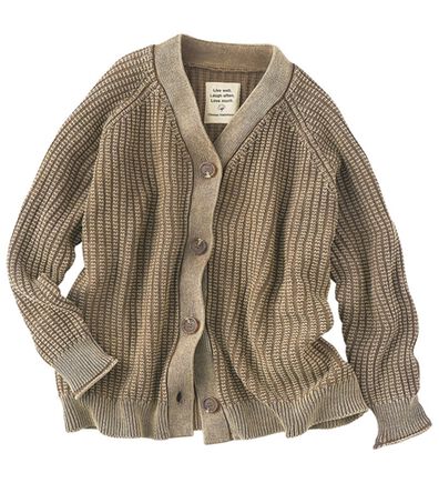 BELLUNA（ベルーナ）の「ビンテージ風コットン１００％ゆったりカーディガン（ニットカーディガン）」