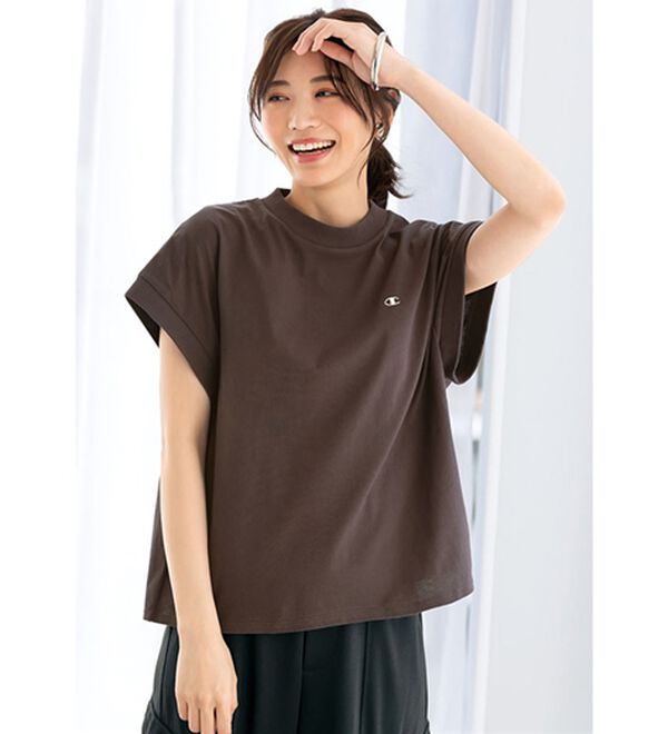 BELLUNA（ベルーナ）の「【ｃｈａｍｐｉｏｎ】ゆったりＴシャツ（カットソー）」｜チャコール