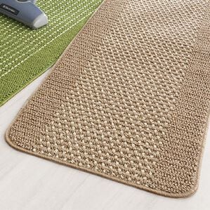 「日本製洗いやすいキッチンマット優踏生（キッチンマット）」｜ベージュ