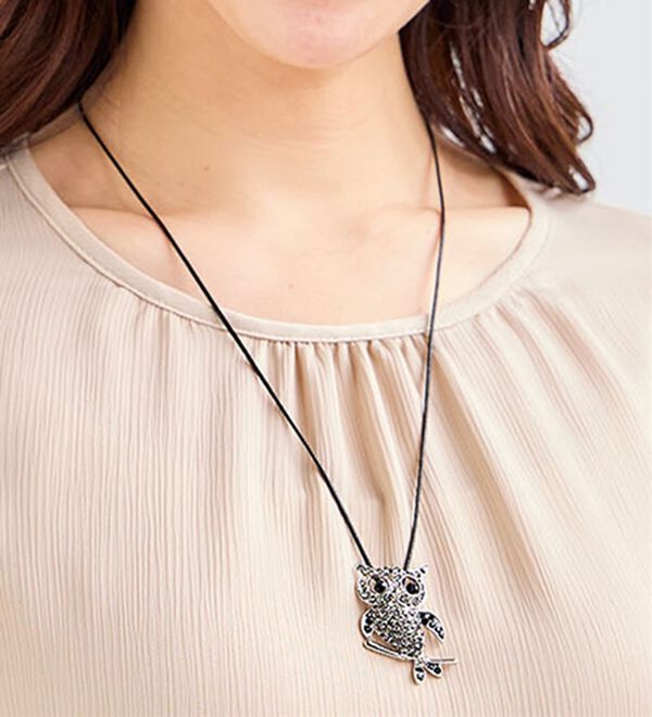 BELLUNA（ベルーナ）の「ジュエルフクロウ２ＷＡＹペンダント（ネックレス・ペンダント）」｜詳細画像