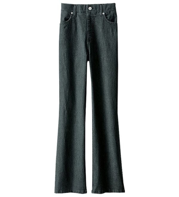 BELLUNA（ベルーナ）の「ヒンヤリ軽やか！フレアーデニムパンツ（フルレングスパンツ）」｜詳細画像