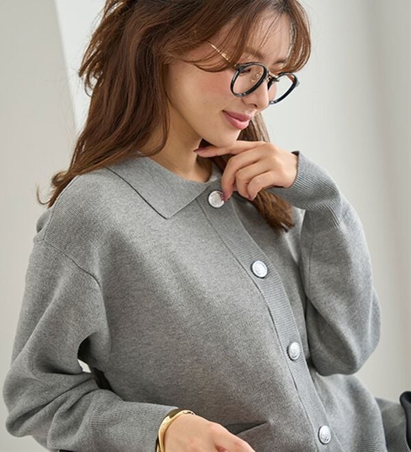 BELLUNA（ベルーナ）の「アウター感覚！ニットジャケット（その他ジャケット）」｜詳細画像