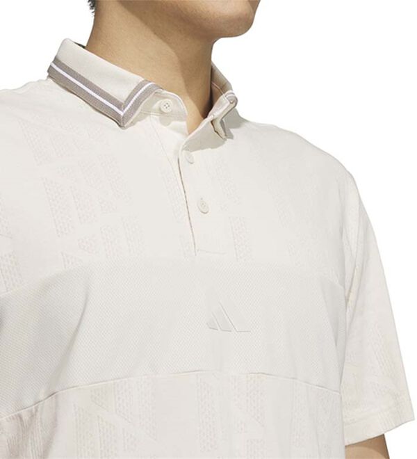 「＜ａｄｉｄａｓ＞ビヨンドザコースジャガードＢＯＳロゴ半袖シャツ（メンズポロシャツ）」｜詳細画像