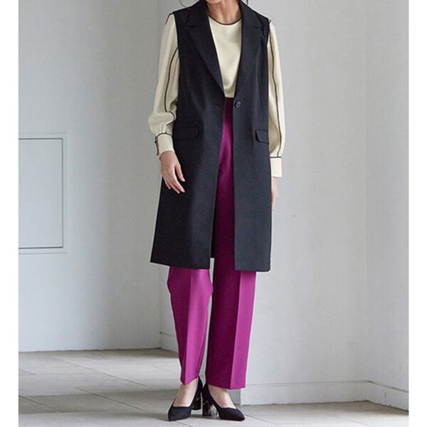 RANAN（ラナン）の「配色ステッチブラウス（ブラウス）」｜詳細画像