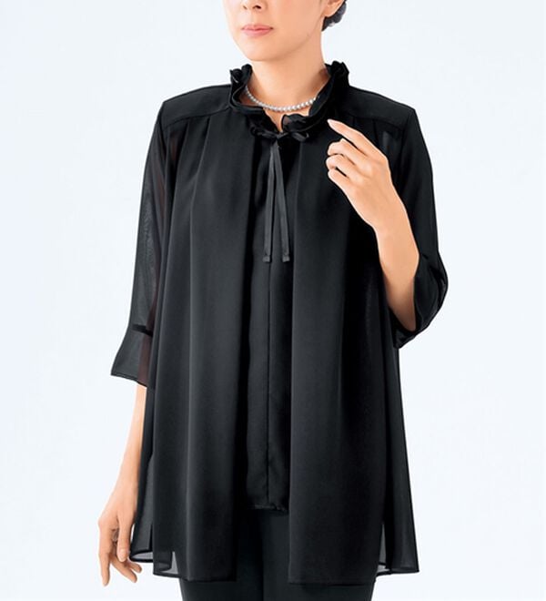 「洗えるサマーシフォンチュニック（チュニック）」｜1