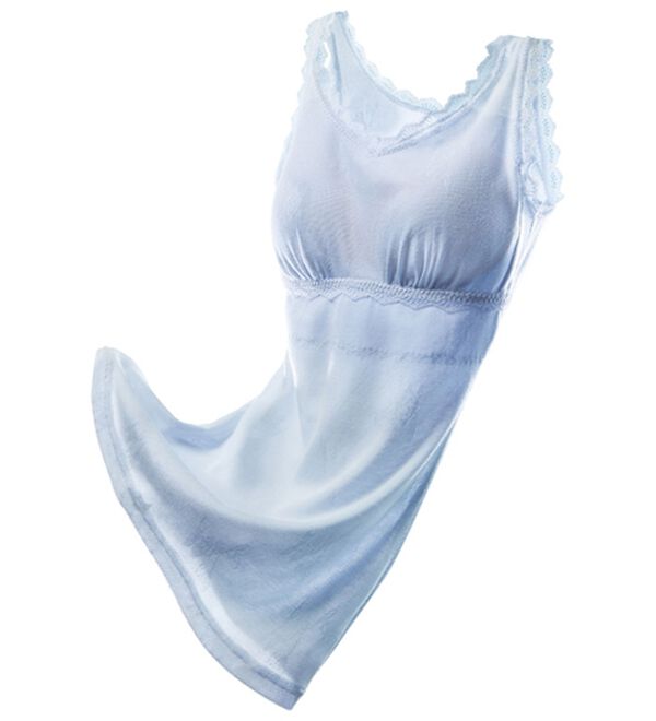 「【２色組】綿入りメッシュの涼やかカップ付インナー（ブラトップ・カップ付きインナー）」｜詳細画像