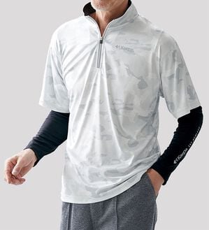 「＜ケイパ＞フェイクレイヤードハーフジップＴシャツ（メンズカットソー）」｜詳細画像