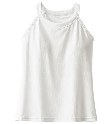 BELLUNA（ベルーナ）の「【水陸両用機能付！】リブ素材カップ付タンクトップ（タンクトップ・キャミソール）」