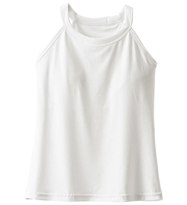 BELLUNA（ベルーナ）の「【水陸両用機能付！】リブ素材カップ付タンクトップ（タンクトップ・キャミソール）」｜オフ白