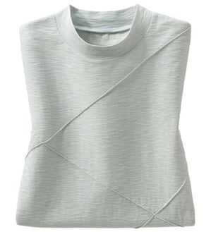 ルフラン（ルフラン）の「ひんやり綿１００％スラブカットソー（カットソー）」｜アイスグレー