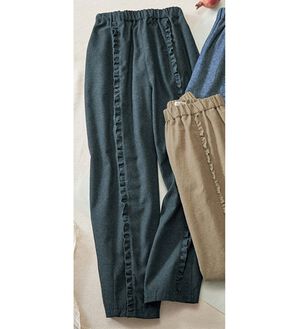 ルフラン（ルフラン）の「＜ｆｕ－ｕ＞ゆるフリルデザインパンツ（その他パンツ）」｜チャコール