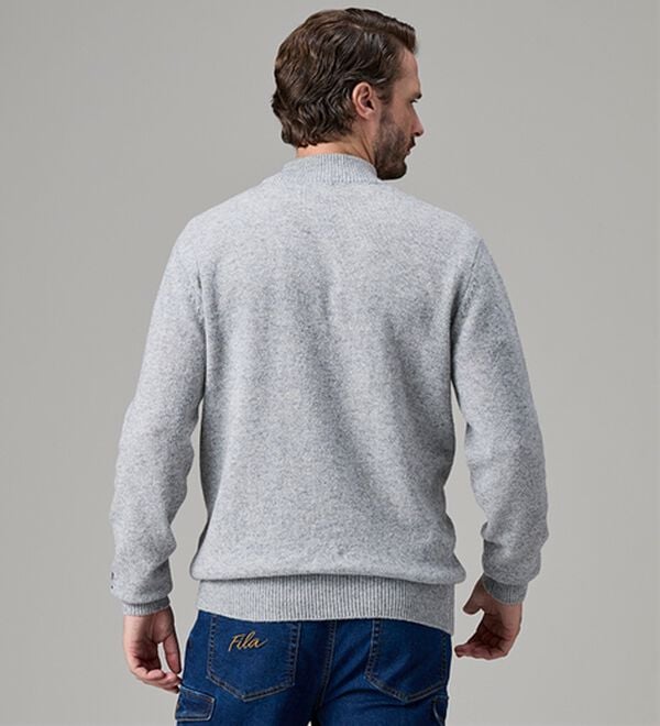 「＜フィラ＞洗えるウール１００％ハイネックセーター（メンズニット・セーター）」｜詳細画像