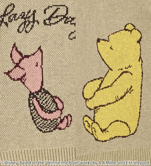 BELLUNA（ベルーナ）の「＜Ｄｉｓｎｅｙ＞【プー】ジャカードカーディガン（ニットカーディガン）」｜詳細画像