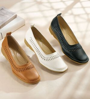 ルフラン（ルフラン）の「手編みメッシュアウトステッチパンプス（パンプス）」｜詳細画像