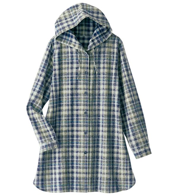 BELLUNA（ベルーナ）の「ビンテージ調チェックフードブルゾン（ブルゾン）」｜詳細画像