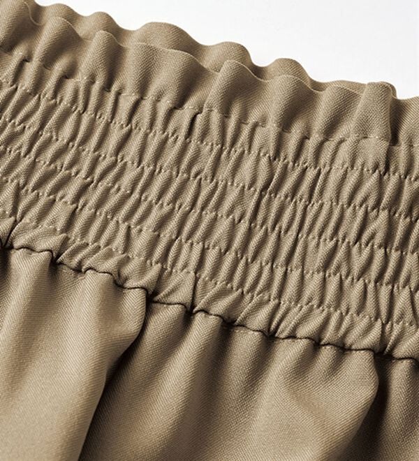 RANAN（ラナン）の「ウエストシャーリングギャザーパンツ（ワイドパンツ・ガウチョ）」｜詳細画像