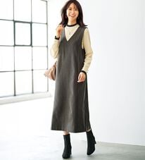 BELLUNA（ベルーナ）の「体型カバージャンパースカート（ジャンパースカート）」