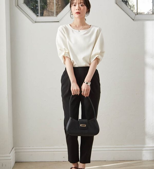 RANAN（ラナン）の「【ひんやり】袖タックデザインきれい見えブラウス（ブラウス）」｜詳細画像